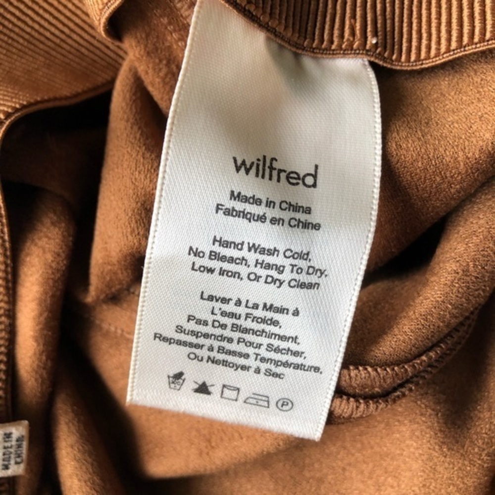 ARITZIA • WILFRED nivelle suede pant in dark camel 2 - Picture 5 of 8